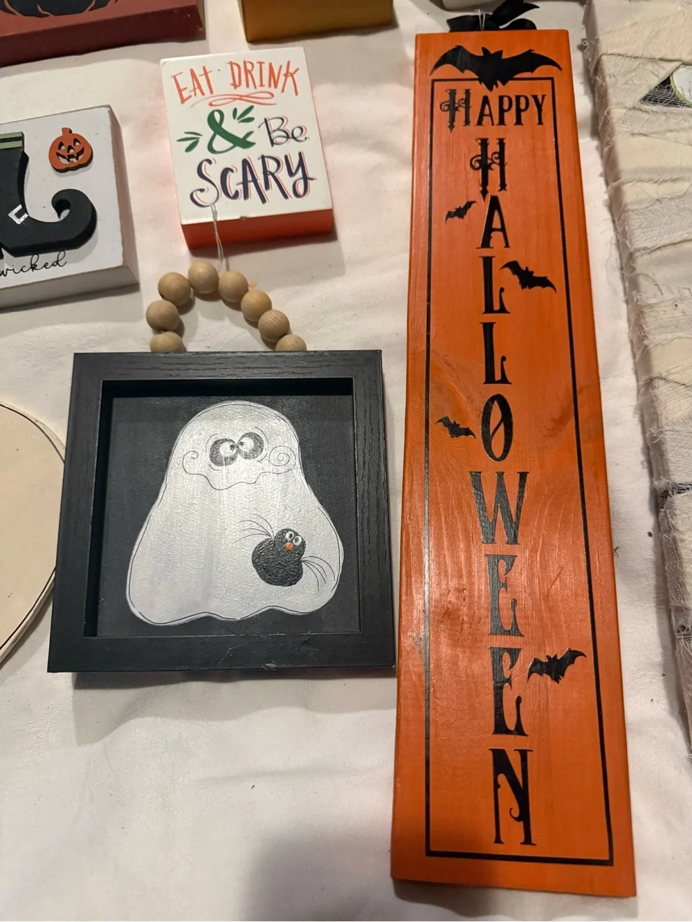 Halloween Home Accent Mix in Orange, Black, White